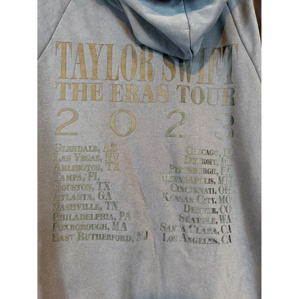 Taylor Swift The Eras Tour 2023 Hoodie Charcoal Gray Concert Merch •M• Swiftie